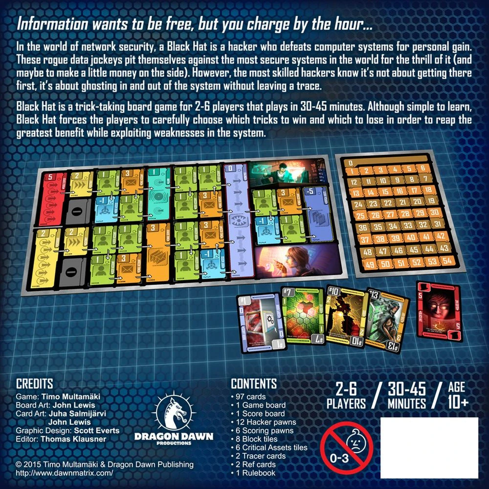 (Unknown) Black Hat (Kickstarter Edition) Board Games 2 (Unknown) Black Hat (Kickstarter Edition) Board Games