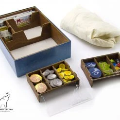 Gaming Trunk - Scottish Organizer For Isle Of Skye Board Game (Walnut)