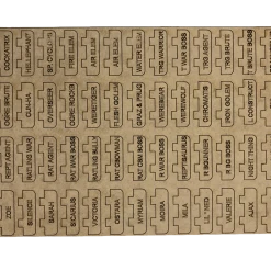 Go7 Gaming - MD-008 Etched Labels For Massive Darkness™ Minis