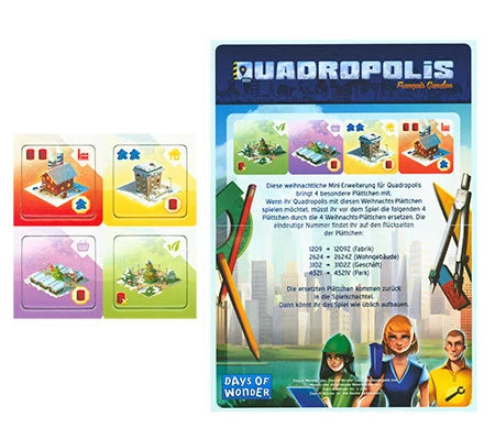 Days Of Wonder Board Games Quadropolis: Christmas Tiles (German Import) 1 Days Of Wonder Board Games Quadropolis: Christmas Tiles (German Import)