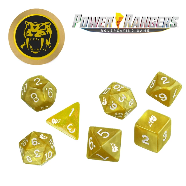 Renegade Game Studios Jun 20-26, 2022 Power Rangers: Roleplaying Game Dice Set - Yellow 1 Renegade Game Studios Jun 20-26, 2022 Power Rangers: Roleplaying Game Dice Set - Yellow