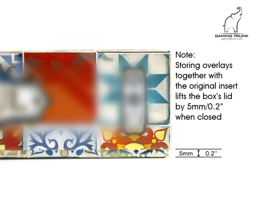 Gaming Trunk - Acrylic Overlays For The Azul Player Board 6 Gaming Trunk - Acrylic Overlays For The Azul Player Board