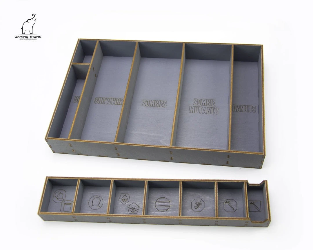 Gaming Trunk - Winter Night Organizer For Dead Of Winter The Long Night (Gray) 5 Gaming Trunk - Winter Night Organizer For Dead Of Winter The Long Night (Gray)