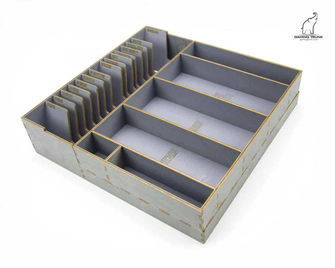 Gaming Trunk - Winter Night Organizer For Dead Of Winter The Long Night (Gray) 7 Gaming Trunk - Winter Night Organizer For Dead Of Winter The Long Night (Gray)