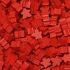 MeepleSource - Standard Meeples Pack (25 Pcs) - Red May 16-22, 2022
