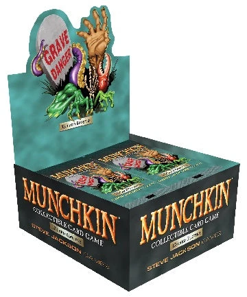Steve Jackson Games Munchkin Collectible Card Game: Booster - Grave Danger Booster Box Board Games 1 Steve Jackson Games Munchkin Collectible Card Game: Booster - Grave Danger Booster Box Board Games