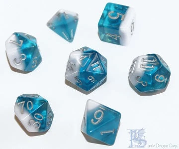 Little Dragon Corp Birthday Dice - March Aquamarine 1 Little Dragon Corp Birthday Dice - March Aquamarine