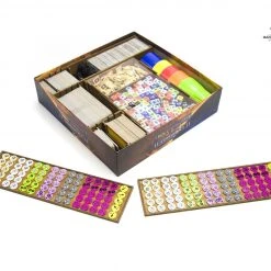 Gaming Trunk - Galactic Roll Organizer For Roll For The Galaxy (Walnut)