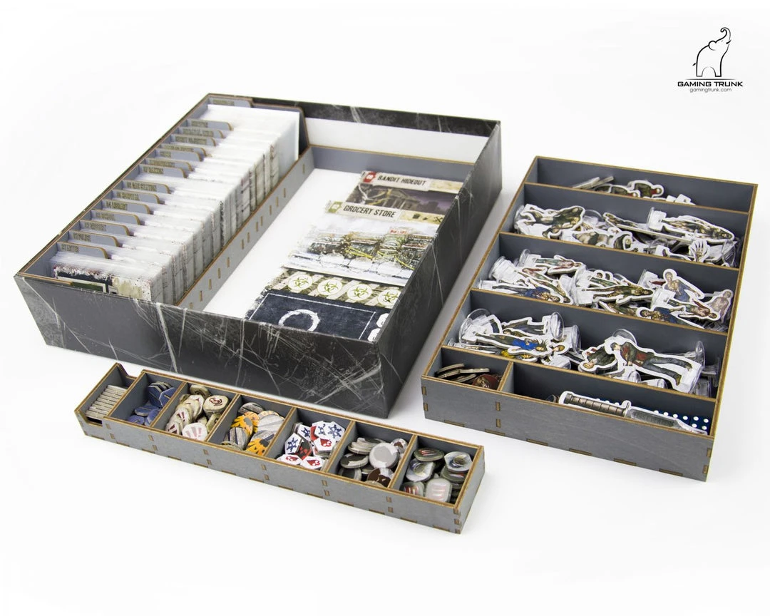 Gaming Trunk - Winter Night Organizer For Dead Of Winter The Long Night (Gray) 1 Gaming Trunk - Winter Night Organizer For Dead Of Winter The Long Night (Gray)