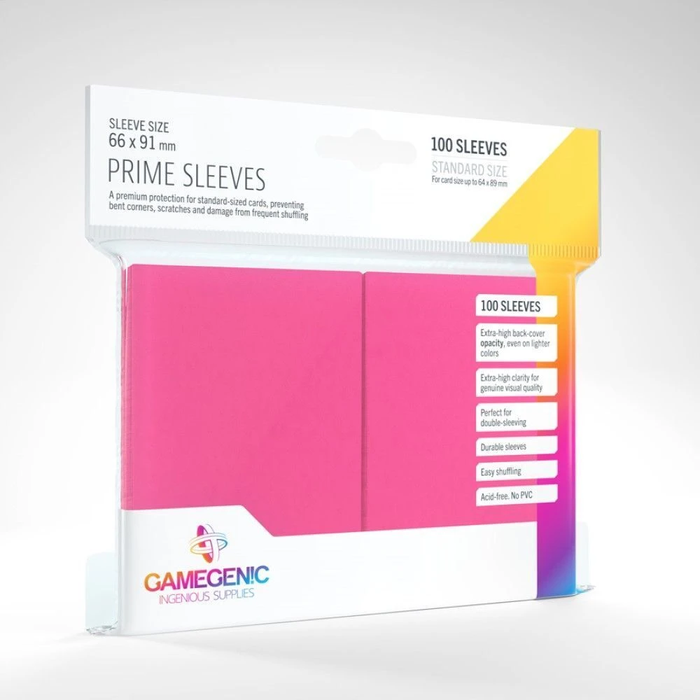 Gamegenic - Prime Sleeves - Pink (100ct) Jun 20-26, 2022 1 Gamegenic - Prime Sleeves - Pink (100ct) Jun 20-26, 2022