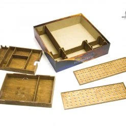 Gaming Trunk - Galactic Roll Organizer For Roll For The Galaxy (Walnut)