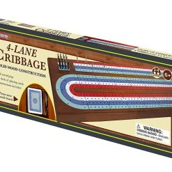 Kroeger Board Games Large - 4 Track Cribbage Board Game