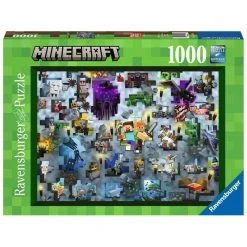 Jun 6-12, 2022 Puzzle Ravensburger - Minecraft Mobs (1000 Pieces) (Minor Damage)