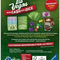 Ravensburger Board Games Las Vegas: More Ca$h More Dice (aka Las Vegas Boulevard) (French Edition)