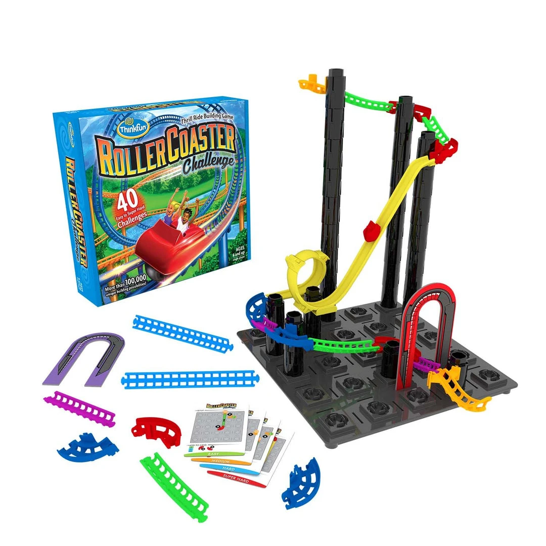 ThinkFun Roller Coaster Challenge Board Games 1 ThinkFun Roller Coaster Challenge Board Games