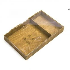 Gaming Trunk - Galactic Roll Organizer For Roll For The Galaxy (Walnut)