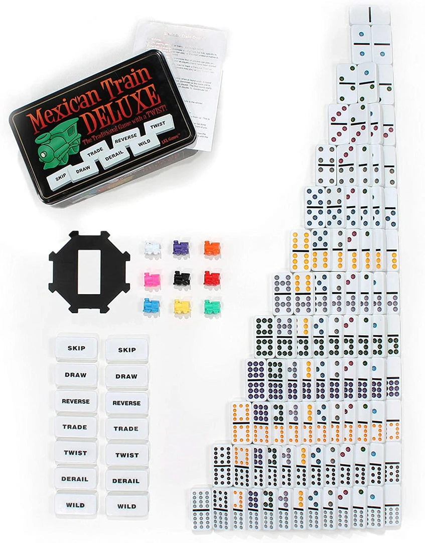 LKL Games Board Games Mexican Train DELUXE 4 LKL Games Board Games Mexican Train DELUXE