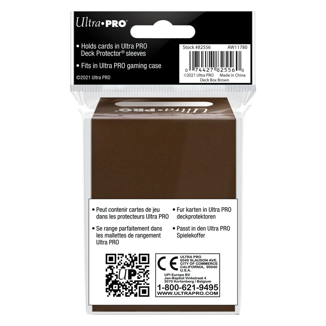 Deck Boxes Ultra Pro - PRO 80+ Deck Box: Brown 3 Deck Boxes Ultra Pro - PRO 80+ Deck Box: Brown