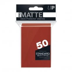 May 16-22, 2022 Ultra Pro - PRO-Matte 50ct Standard Deck Protector® Sleeves: Red