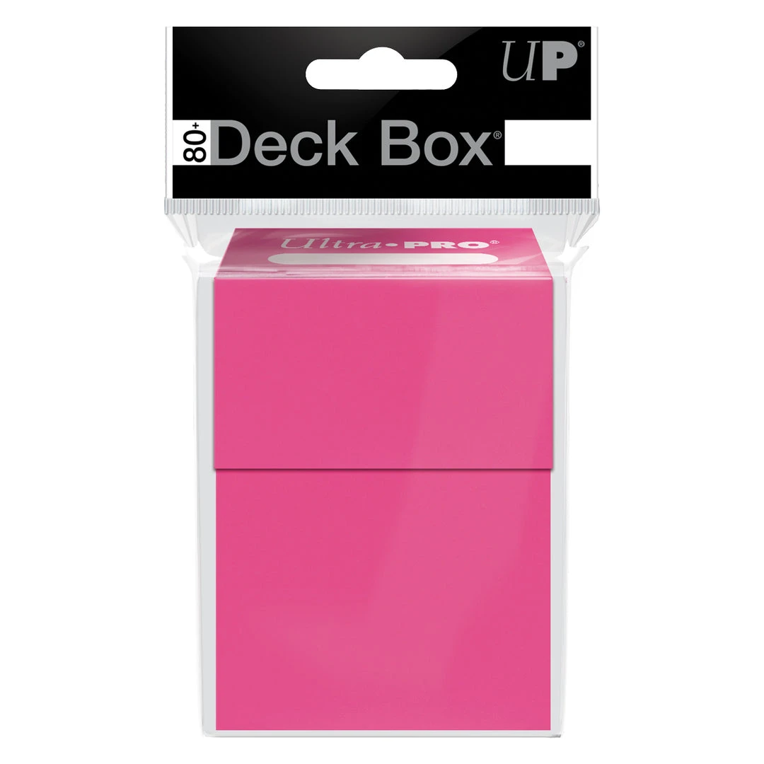 Deck Boxes Ultra Pro - PRO 80+ Deck Box: Bright Pink 2 Deck Boxes Ultra Pro - PRO 80+ Deck Box: Bright Pink