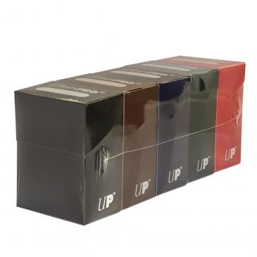 Ultra Pro Deck Box Bundle - 5 Dark Colors (Blue, Green, Black, Red And Brown) 1 Ultra Pro Deck Box Bundle - 5 Dark Colors (Blue, Green, Black, Red And Brown)
