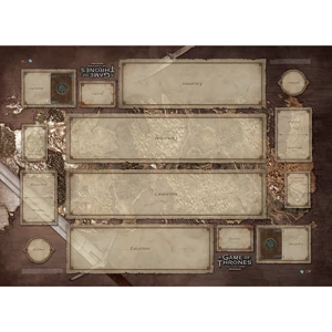 Fantasy Flight Games Accessories A Game Of Thrones: The Card Game - Westeros Two-Player Playmat 1 Fantasy Flight Games Accessories A Game Of Thrones: The Card Game - Westeros Two-Player Playmat
