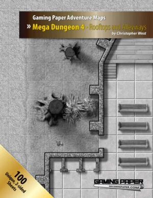 Gaming Paper Adventure Maps: Mega Dungeon 4 – Rooftops And Alleyways Accessories 2 Gaming Paper Adventure Maps: Mega Dungeon 4 – Rooftops And Alleyways Accessories