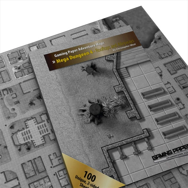 Gaming Paper Adventure Maps: Mega Dungeon 4 – Rooftops And Alleyways Accessories 1 Gaming Paper Adventure Maps: Mega Dungeon 4 – Rooftops And Alleyways Accessories