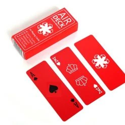 TipTop Things Air Deck Playing Cards - Minimal Red Board Games