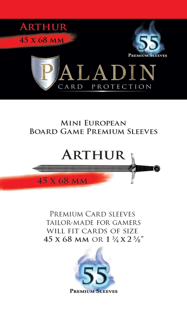 NSKN Games Paladin Card Protection - Arthur (45 × 68 Mm, Mini European) 1 NSKN Games Paladin Card Protection - Arthur (45 × 68 Mm, Mini European)