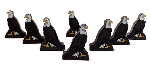 MeepleSource Accessories Bald Eagle Meeples (8-pc Set) 1 MeepleSource Accessories Bald Eagle Meeples (8-pc Set)