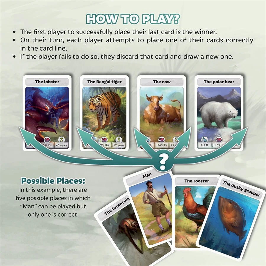 Asmodee Cardline: Animals *PRE-ORDER* 2 Asmodee Cardline: Animals *PRE-ORDER*