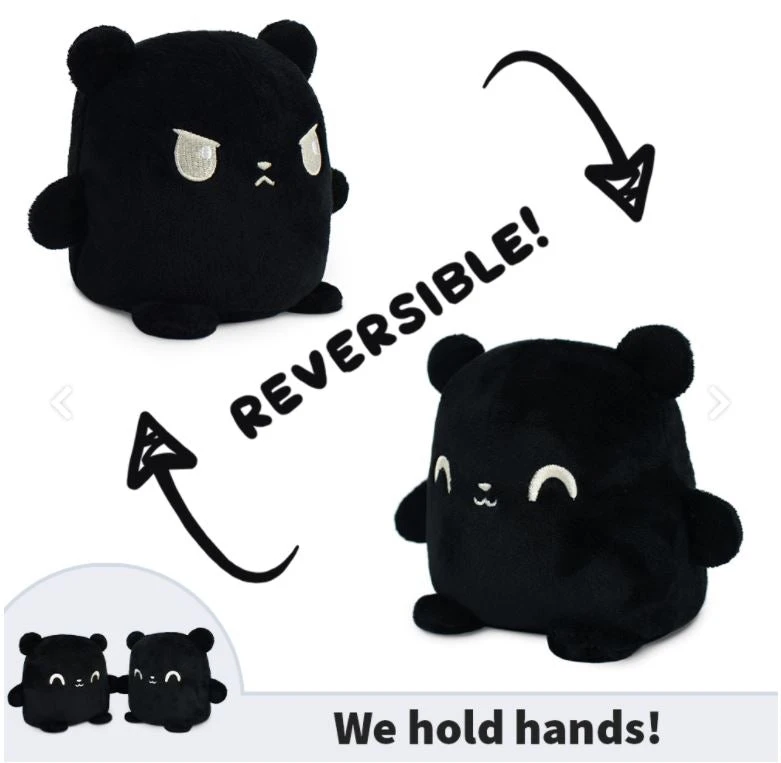 Tee Turtle Reversible Bear (Happy Black+Angry Black) May 16-22, 2022 1 Tee Turtle Reversible Bear (Happy Black+Angry Black) May 16-22, 2022
