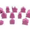 MeepleSource - 19-Piece Set Of Pink Meeples (Compatible With Carcassonne & Expansions) May 16-22, 2022