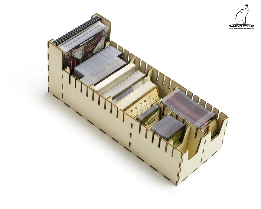 Gaming Trunk - Gloom Tavern Organizer For Gloomhaven With Forgotten Circles (Natural Unstained) 7 Gaming Trunk - Gloom Tavern Organizer For Gloomhaven With Forgotten Circles (Natural Unstained)