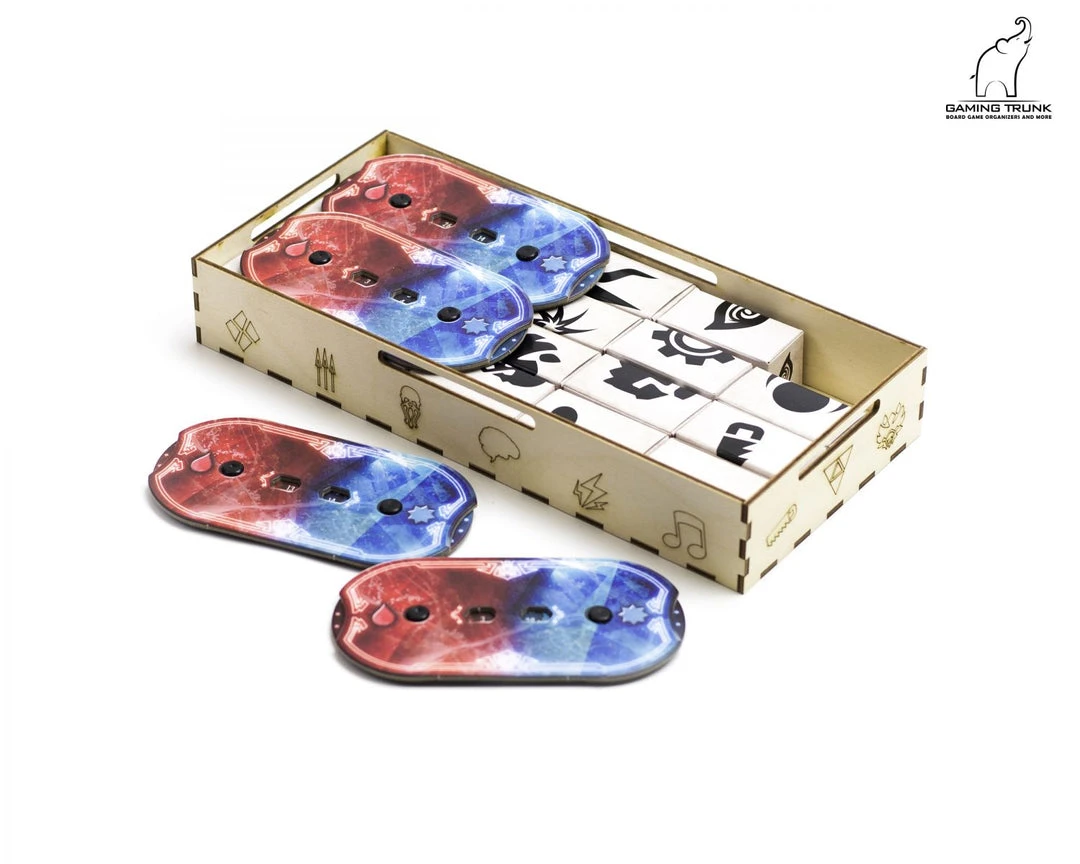 Gaming Trunk - Gloom Tavern Organizer For Gloomhaven With Forgotten Circles (Natural Unstained) 11 Gaming Trunk - Gloom Tavern Organizer For Gloomhaven With Forgotten Circles (Natural Unstained)