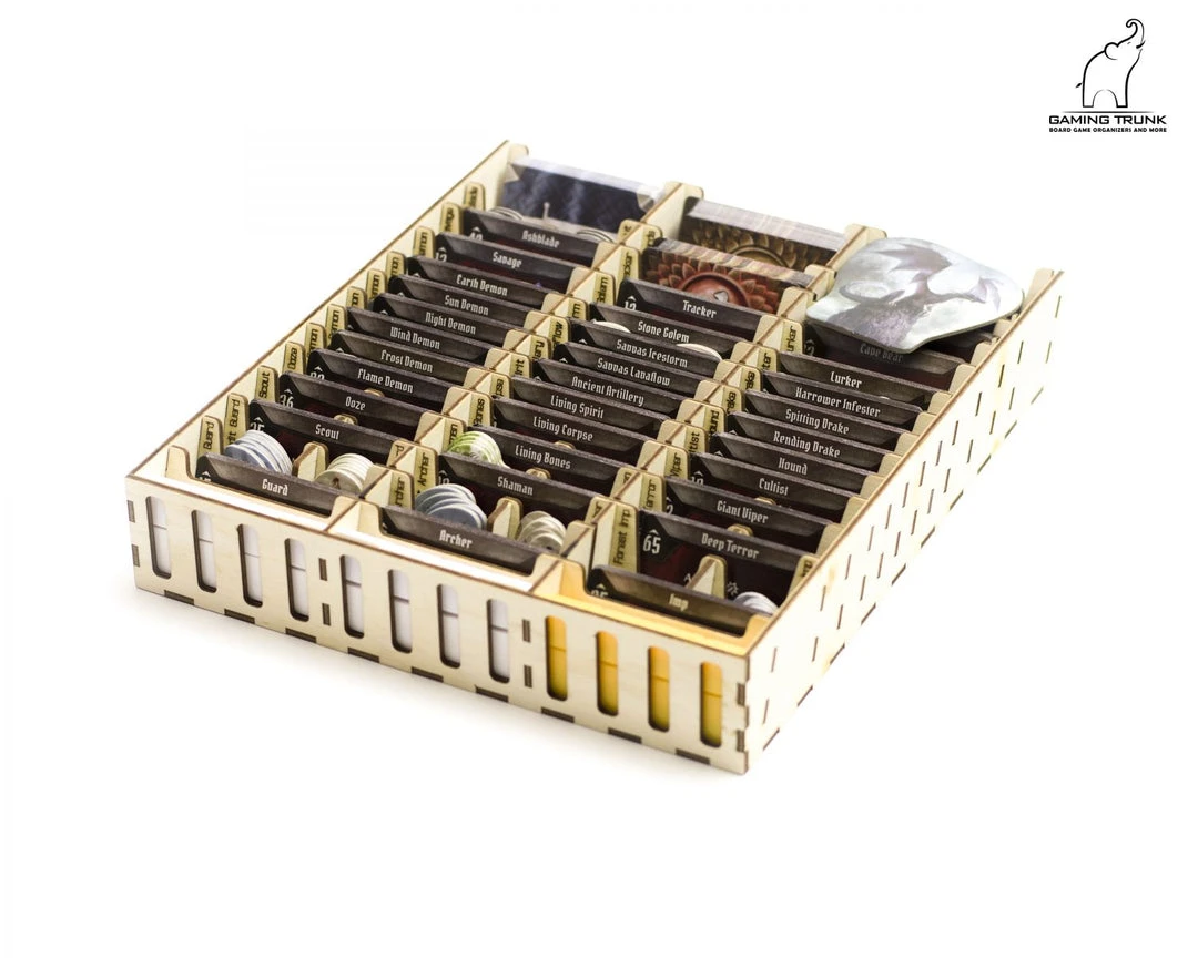 Gaming Trunk - Gloom Tavern Organizer For Gloomhaven With Forgotten Circles (Natural Unstained) 3 Gaming Trunk - Gloom Tavern Organizer For Gloomhaven With Forgotten Circles (Natural Unstained)