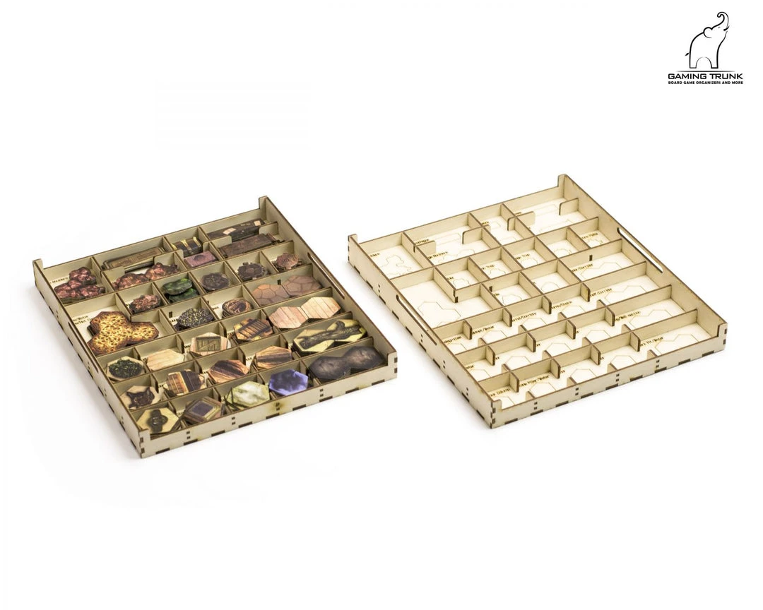 Gaming Trunk - Gloom Tavern Organizer For Gloomhaven With Forgotten Circles (Natural Unstained) 13 Gaming Trunk - Gloom Tavern Organizer For Gloomhaven With Forgotten Circles (Natural Unstained)
