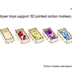 Gaming Trunk - Wings Organizer Compatible With Wingspan (Natural Unstained)