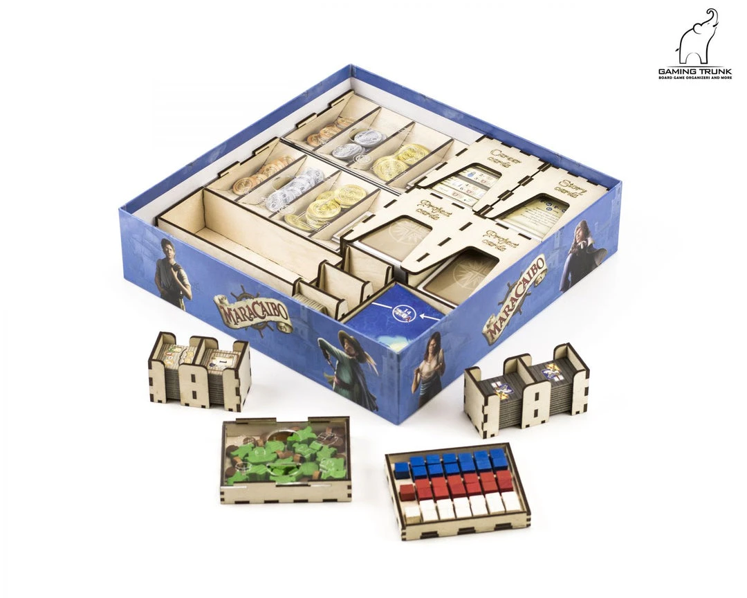 Gaming Trunk - Caribbean Organizer For Maracaibo (Natural Unstained) 3 Gaming Trunk - Caribbean Organizer For Maracaibo (Natural Unstained)