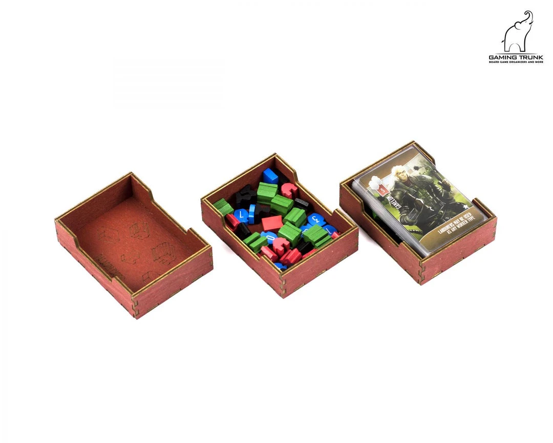 Gaming Trunk - Paladins Organizer For Paladins Of The West Kingdom (Walnut) 24 Gaming Trunk - Paladins Organizer For Paladins Of The West Kingdom (Walnut)
