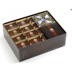 Gaming Trunk - Lion Jaws Organizer Compatible With Gloomhaven: Jaws Of The Lion (Natural Unstained)