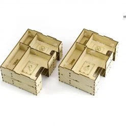 Gaming Trunk - Lion Jaws Organizer Compatible With Gloomhaven: Jaws Of The Lion (Natural Unstained)