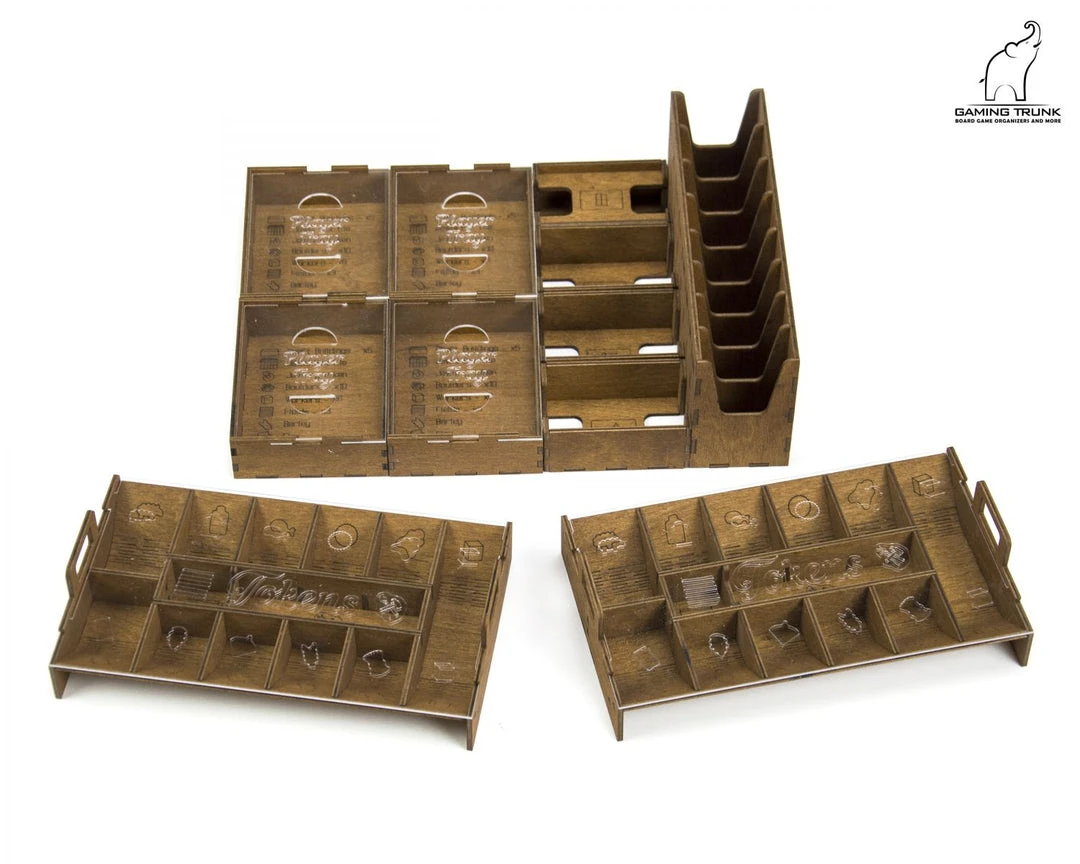 Gaming Trunk - Holledau Organizer For Hallertau (Natural Unstained) 7 Gaming Trunk - Holledau Organizer For Hallertau (Natural Unstained)