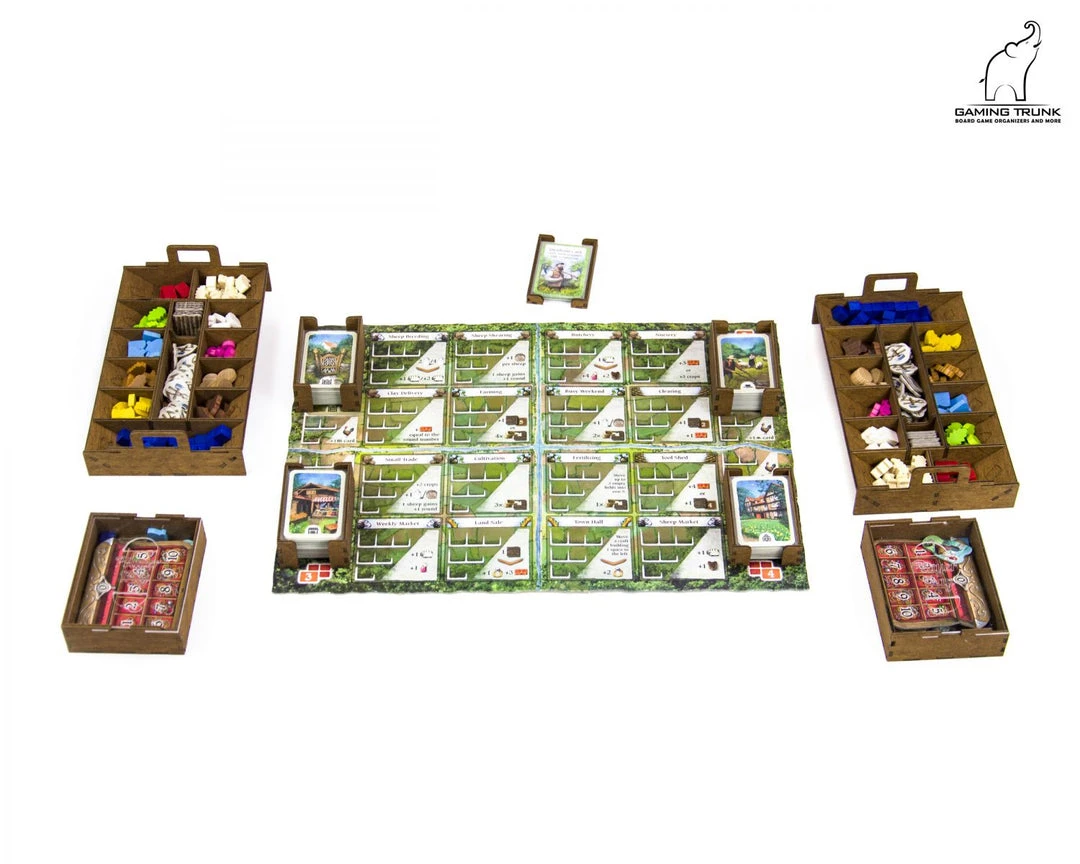 Gaming Trunk - Holledau Organizer For Hallertau (Natural Unstained) 4 Gaming Trunk - Holledau Organizer For Hallertau (Natural Unstained)