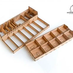 Gaming Trunk - New Farm Organizer For Agricola Revised Edition (Walnut)