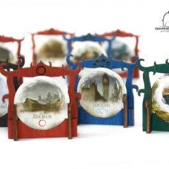 Gaming Trunk - Gate Markers For Eldritch Horror And Arkham Horror (Black) (Sets Of 5)