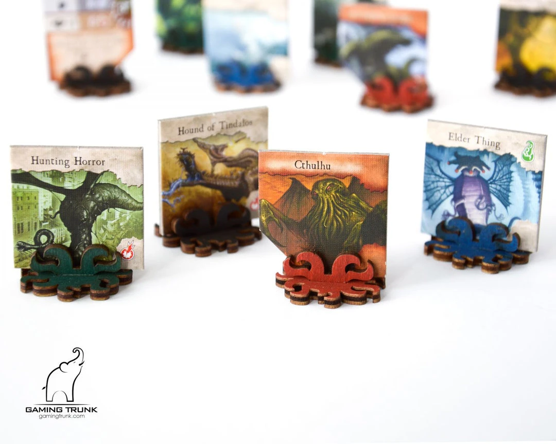 Gaming Trunk - Monster Stands For Eldritch Horror And Arkham Horror (Black) (Sets Of 5) 1 Gaming Trunk - Monster Stands For Eldritch Horror And Arkham Horror (Black) (Sets Of 5)