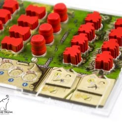 Gaming Trunk - Acrylic Overlay With A Backboard For Clans Of Caledonia Player Board. A Set Of Four (for First Edition Of The Game) 9 Gaming Trunk - Acrylic Overlay With A Backboard For Clans Of Caledonia Player Board. A Set Of Four (for First Edition Of The Game)