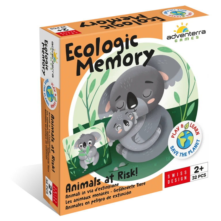 Adventerra Games Ecologic Memory: Animals At Risk! (32 Pieces) 1 Adventerra Games Ecologic Memory: Animals At Risk! (32 Pieces)